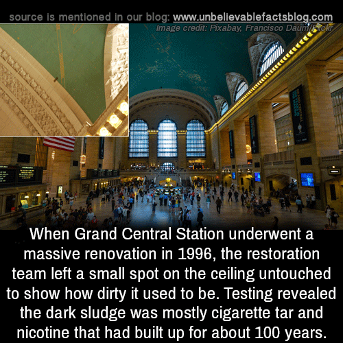 Grand Central Ceiling Before Restoration