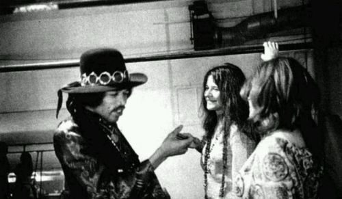 vintageeveryday:Just hanging out with Janis Joplin and Jimi...