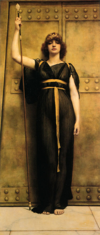 hellfreeway:“A Priestess” by John William Godward, 1894