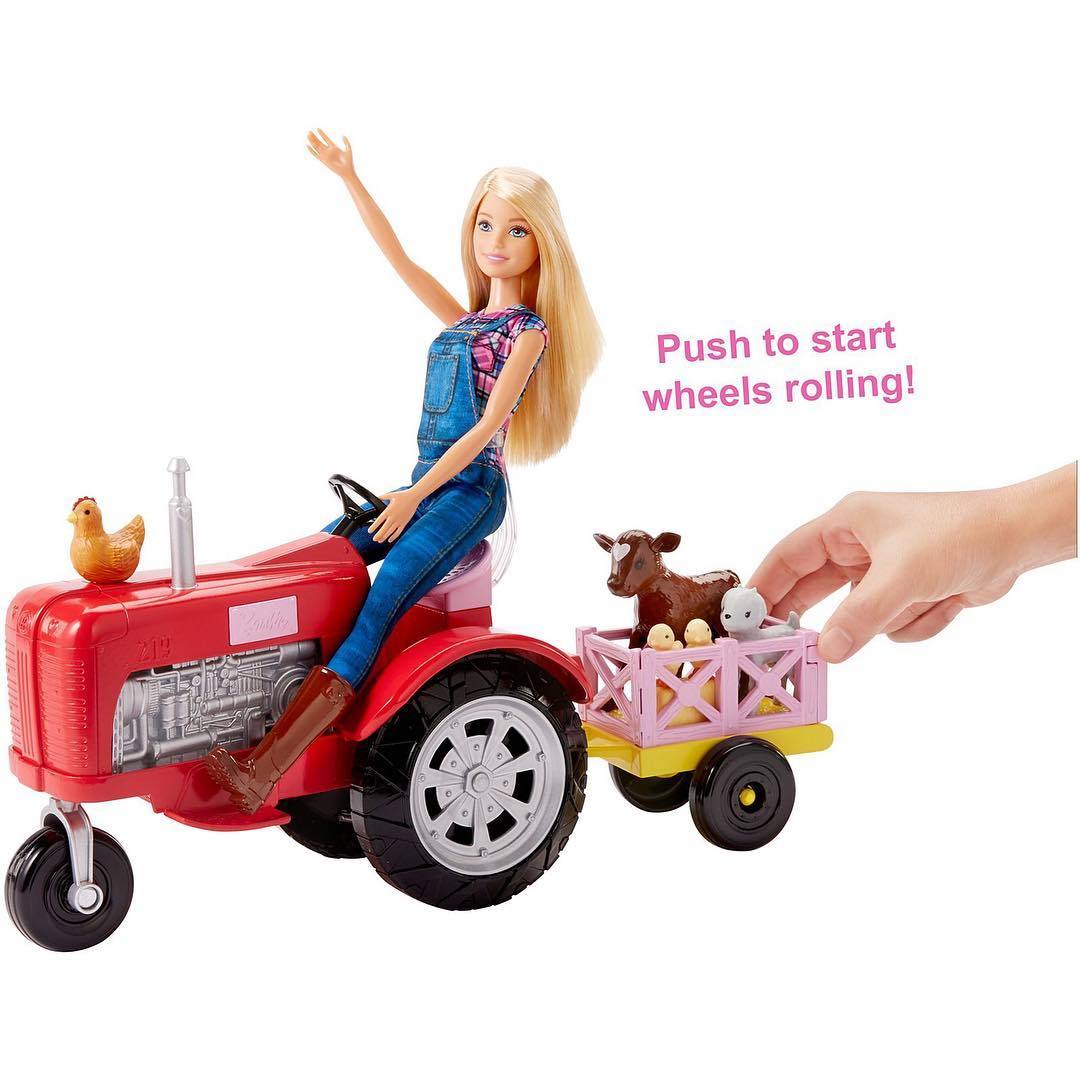 barbie farmer doll and tractor