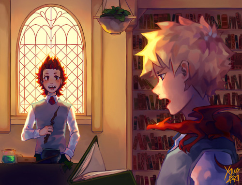 xtlusart:Boku no Hero but instead of heros it’s magic and...