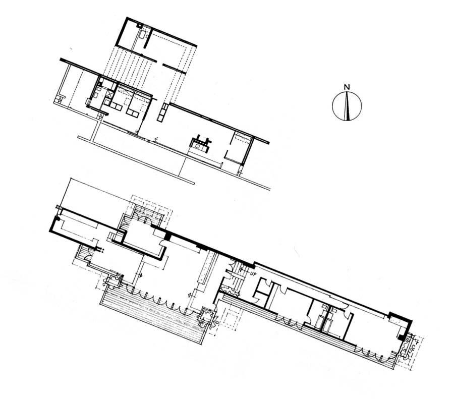 PLANS OF ARCHITECTURE (Jørn Utzon, Utzon’s Own House, 1952, Hellebøk,...)