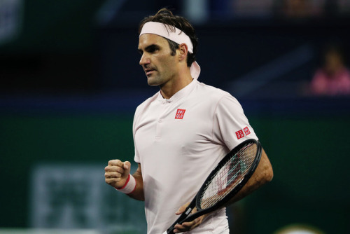 Roger Federer defeats Daniil Medvedev in the second round of the...