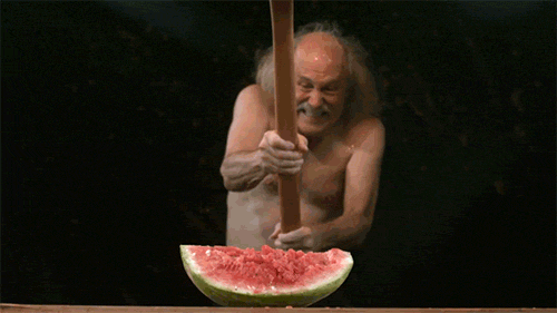 Image result for gallagher watermelon smash gifs
