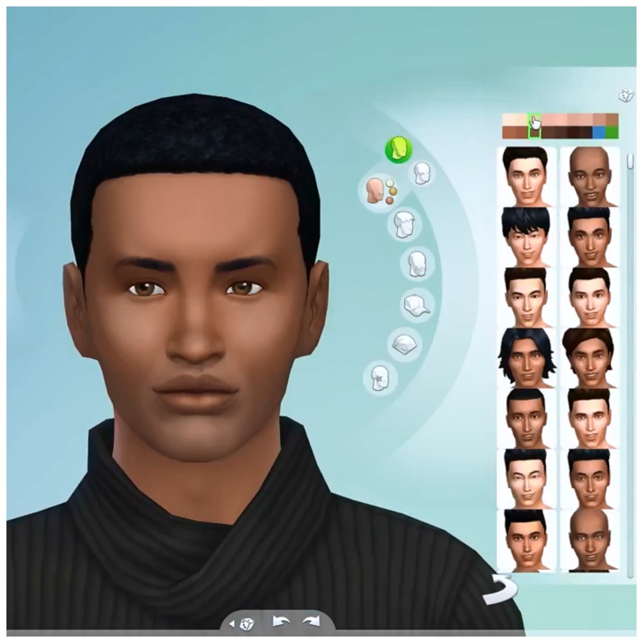 SIMS 4 face presets.