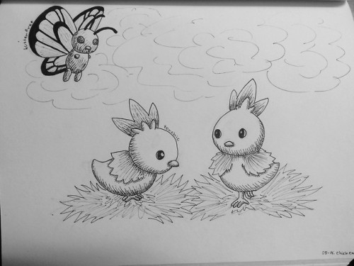 stygian-zinogre-zero:Inktober Day 5 - Chicken