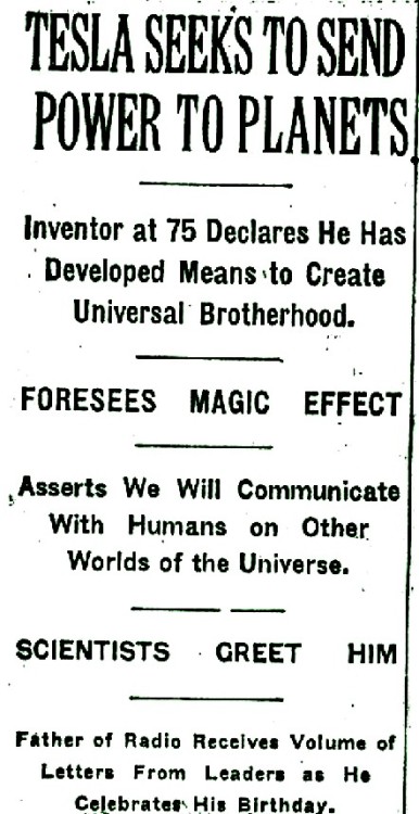 drnikolatesla:Nikola Tesla father of radio and of modern power...