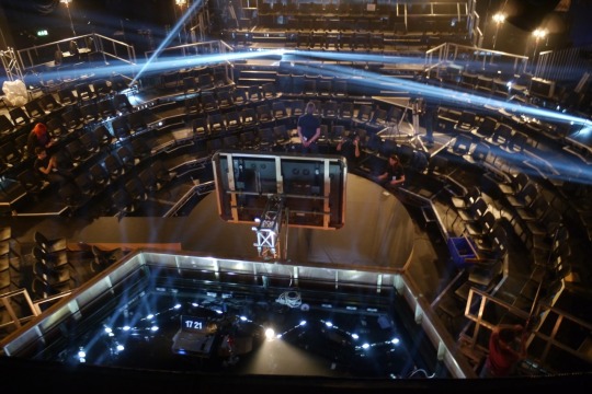 This set was built JUST NOW for the Set List TV show which happens tomorrow at the Electric Brixton in London. Holy!