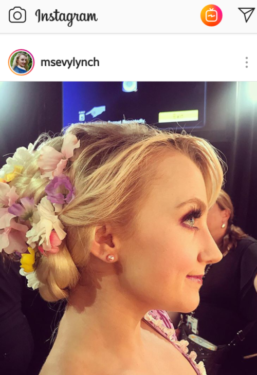 luna lovegood Evanna Lynch Harry potter wedding day wedding hair