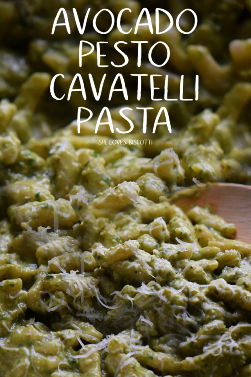 guardians-of-the-food:Super Creamy Avocado Pesto Cavatelli...