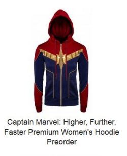 merchoid captain marvel hoodie