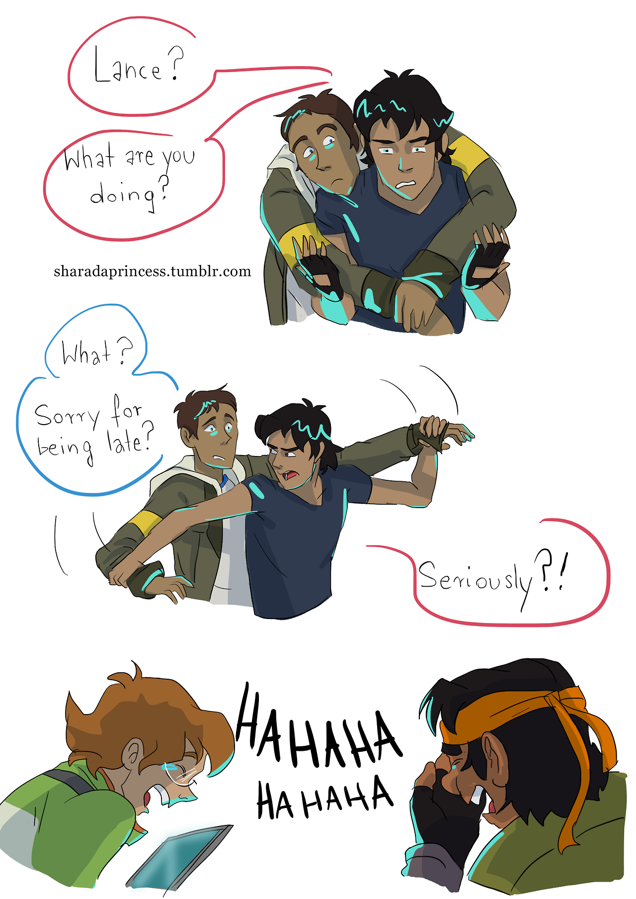 there's a hole in my soul — Yet, another silly klance comic. I had a ...