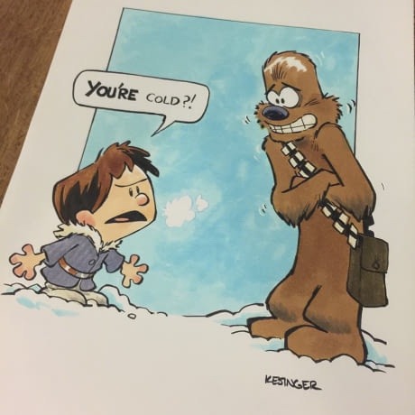 prison-mikes-bandana:More Calvin and Hobbes Star Wars...