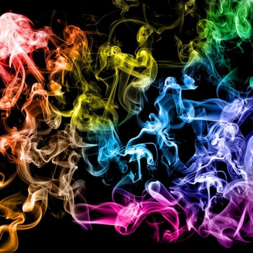 colorful smoke on Tumblr