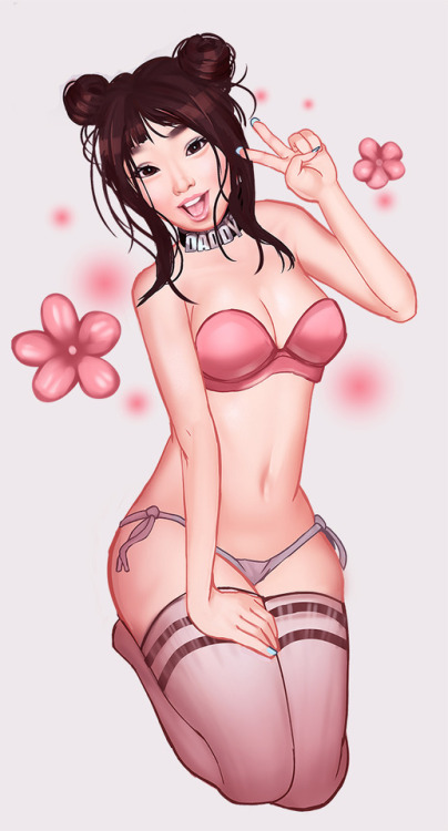 Pinup done of @saori-kawaii! Check her out she does cool cosplay...