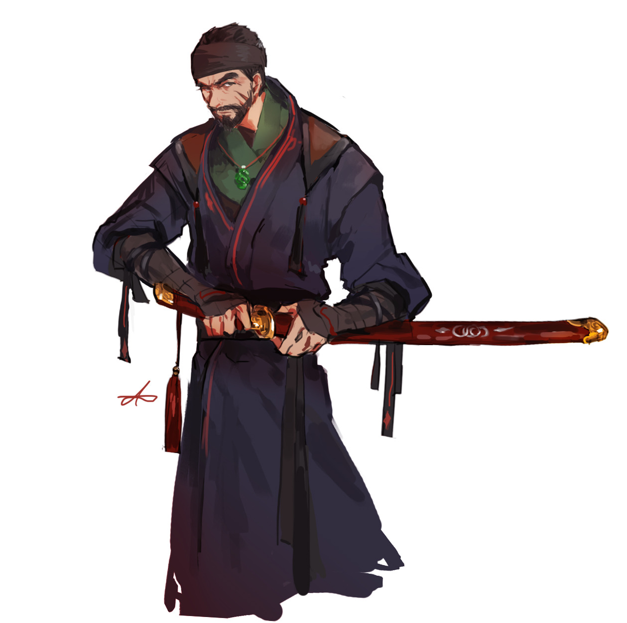 Drifter with sword