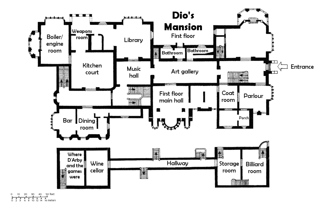 Dio Mansion Layout