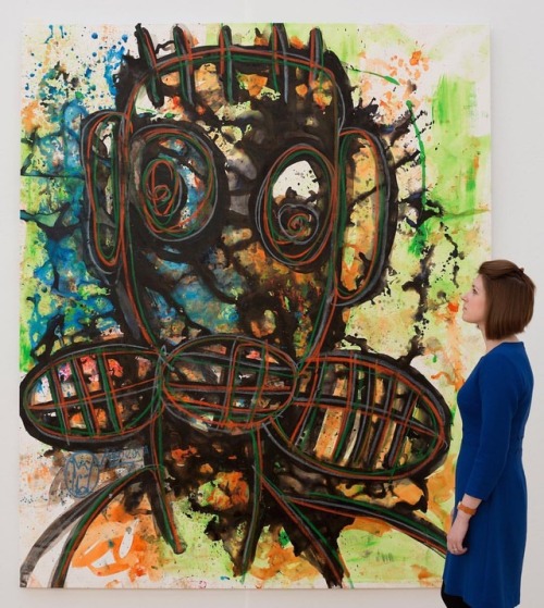 Ivorian painter Aboudia evokes the energy and danger of West...