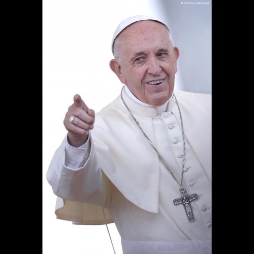 Pope Francis during of a weekly general audience at St...