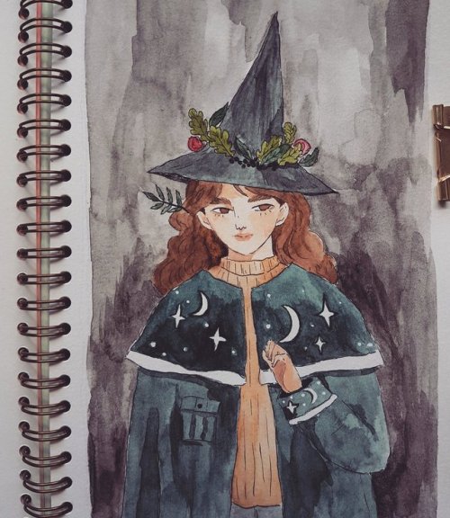 amandaherzman:an older rough watercolour piece i never endend...