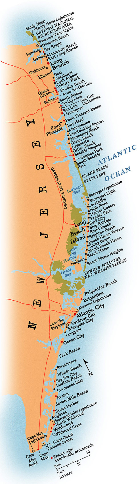 Towns of the Jersey Shore. - Maps on the Web