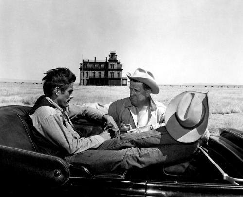 jamesmarilyndeanmonroe:James Dean and the director George...