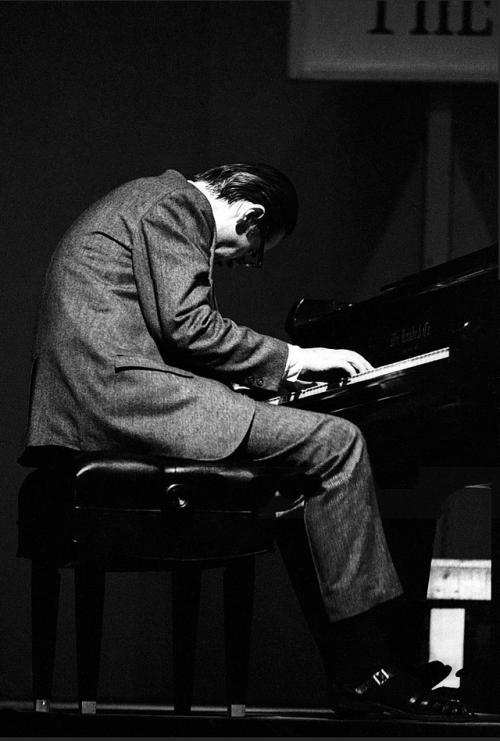 barcarole:Bill Evans performing at the Newport Jazz Festival on...