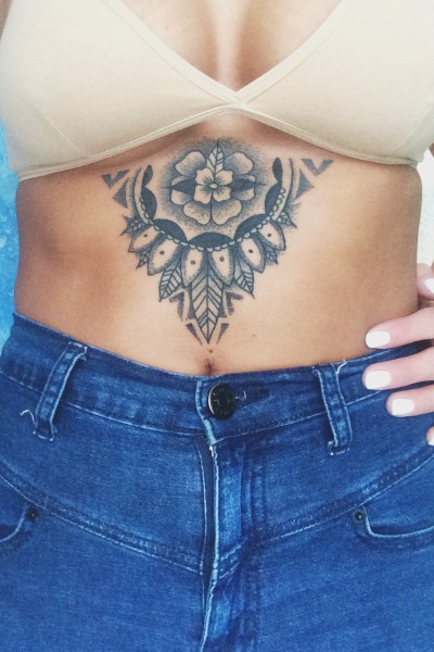 lower stomach tattoos tumblr