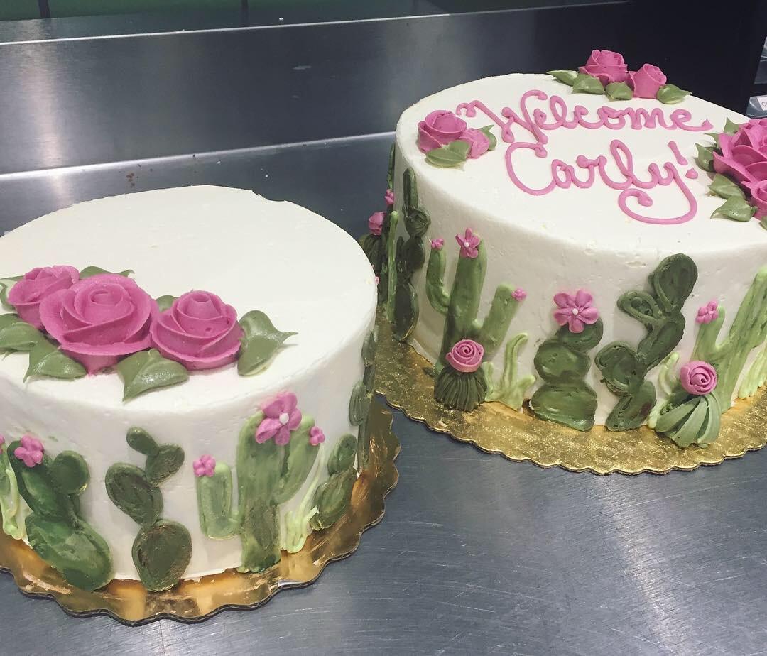 Food Porn Diary â€” Buttercream cactus cakes for a baby shower