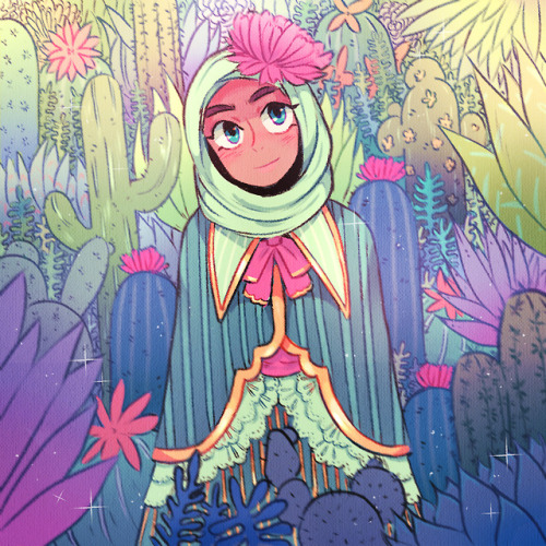  Gambar  Tumblr  Hijab  Kartun 