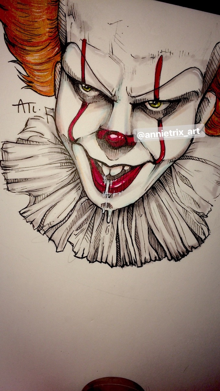 Annabel Trixi Lawrence My Pennywise Drawing Dont Repost Without