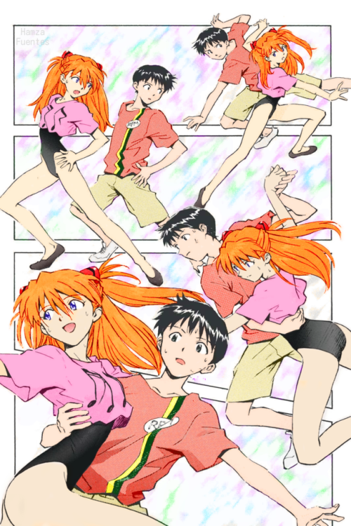 jurykatou:I colored a nice page from the Neon Genesis...