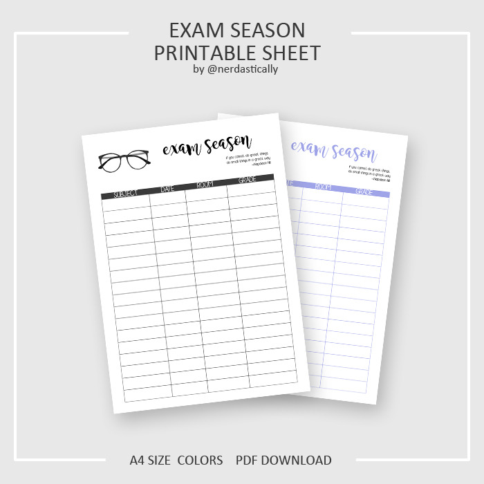 High Hopes 5k Celebration Exam Season Printables Up