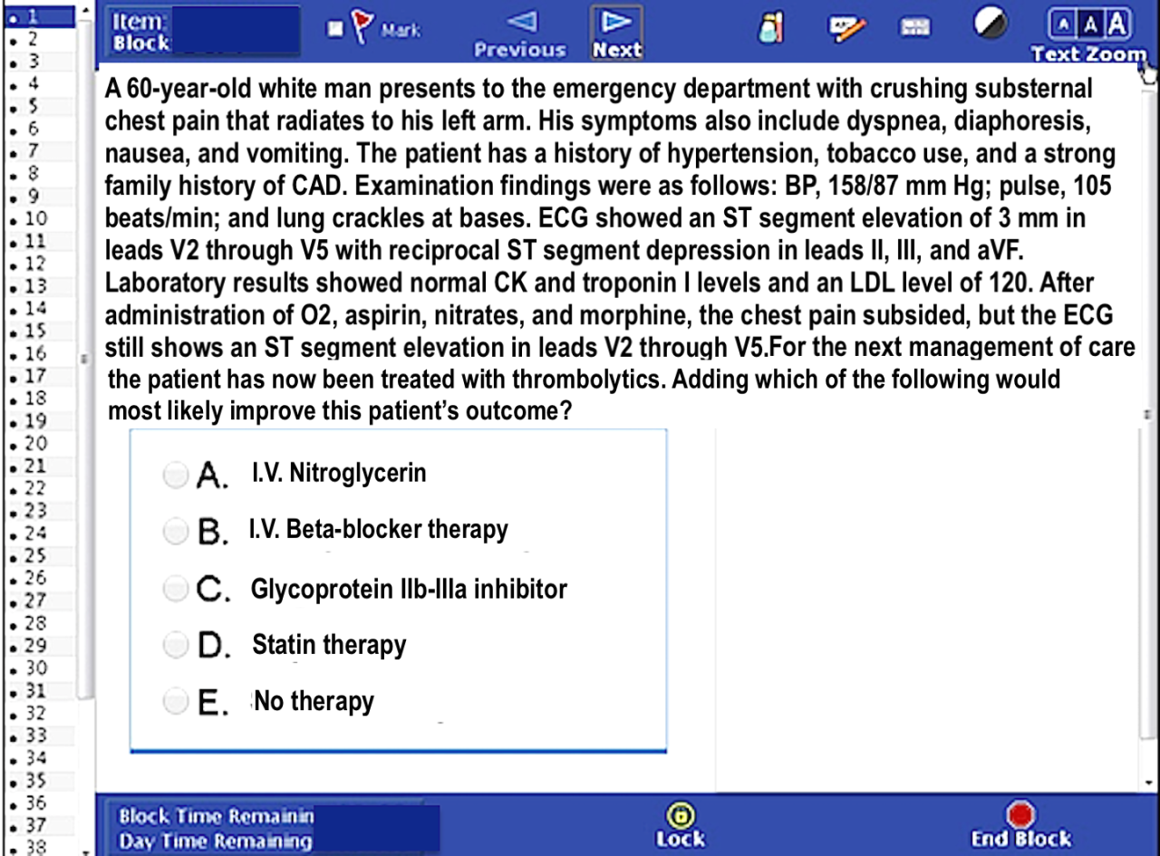 usmle practice test answers