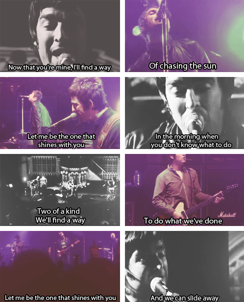 oasis lyrics on Tumblr