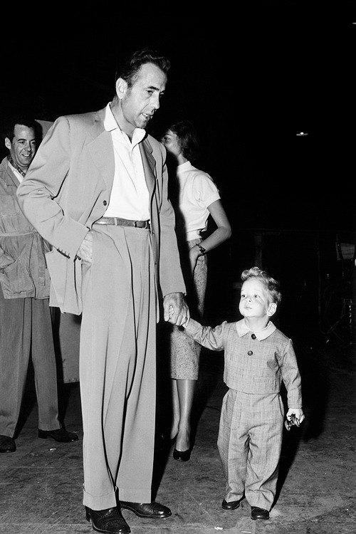 Humphrey Bogart and son Stephen Bogart at...