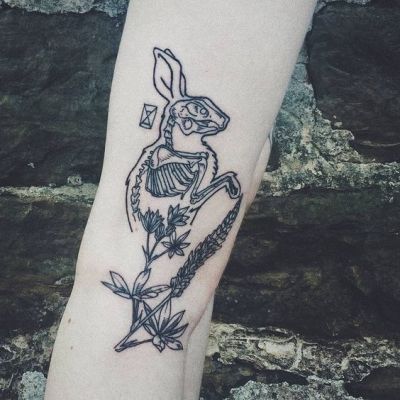 61 Free Download Simple Tattoo Rabbit Idea Tattoo Photos