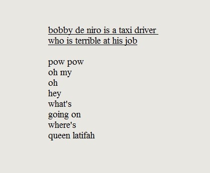 the taxi poem
