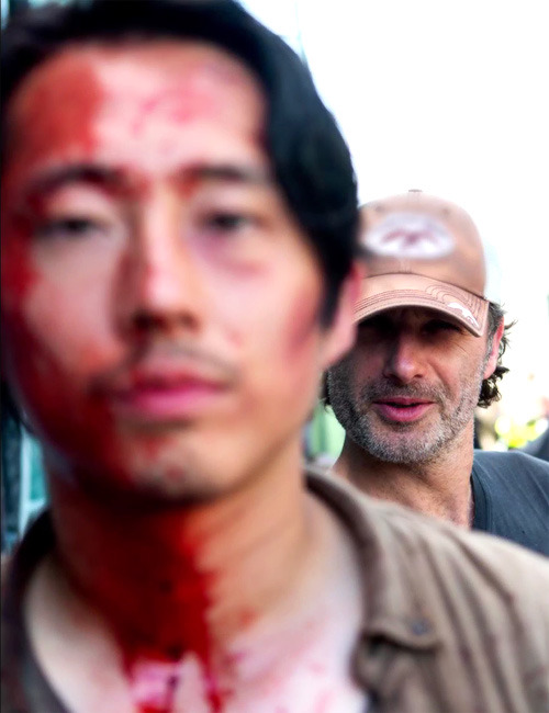 andy-clutterbuck:BTS of The Walking Dead