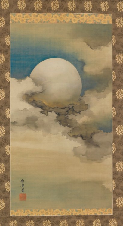 leprincelointain:Suzuki Shōnen (1848-1918), Lune dans les...