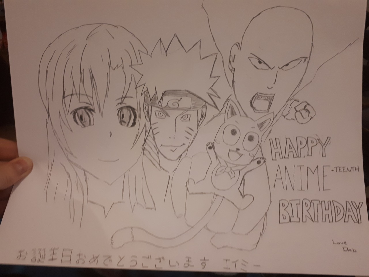 Images Of Anime Birthday Cards Online