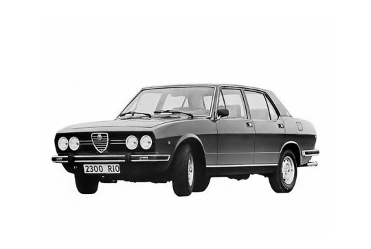 Carros nacionais exportados para países desenvolvidos: Alfa Romeo 2300 Rio