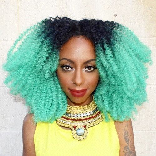 tasselfairy:Magical black girl hair rainbow by @studiomucci