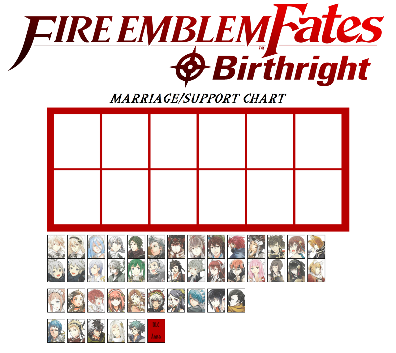 Fire Emblem Fates Marriage Chart