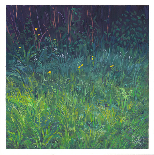 LUSH Series - Gouache by Madeleine Bellwoar