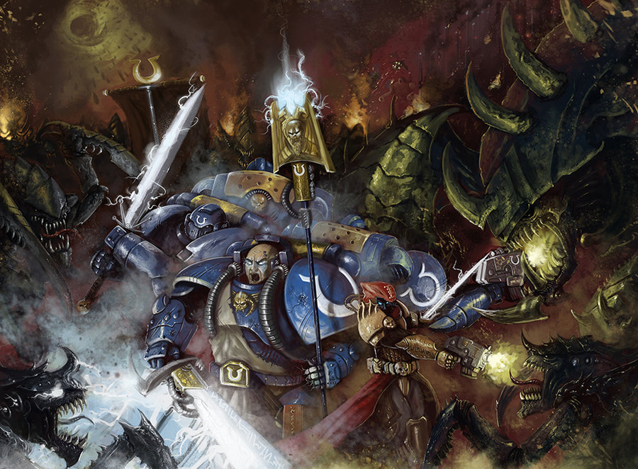 Warhammer Fan Art Tyranids Vs Ultramarines And 40k Artwork 0370