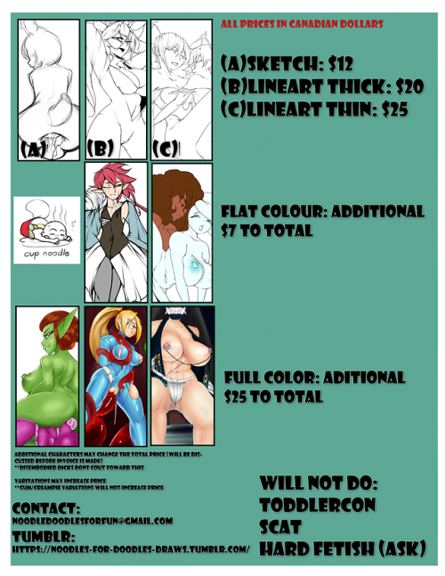 noodles-for-doodles-draws:New commission Sheet 3 Slots open!