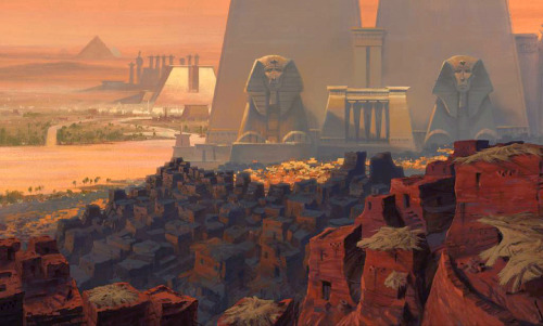 octoberspirit:concept art - the prince of egypt, 1998,...