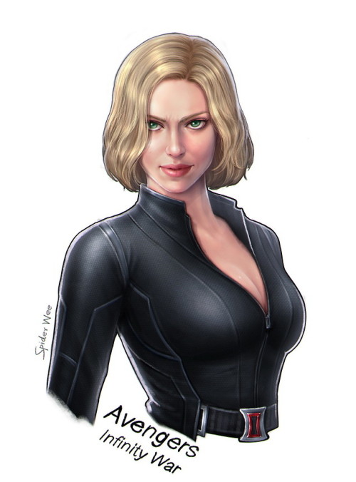 youngjusticer:A woman of a million hairstyles.Black Widow, by...