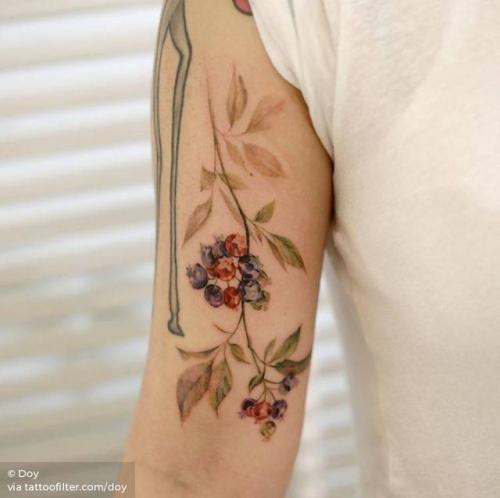 By Doy, done in Seoul. http://ttoo.co/p/33149 bicep;blueberry;watercolor;food;facebook;nature;twitter;doy;fruit;medium size;illustrative